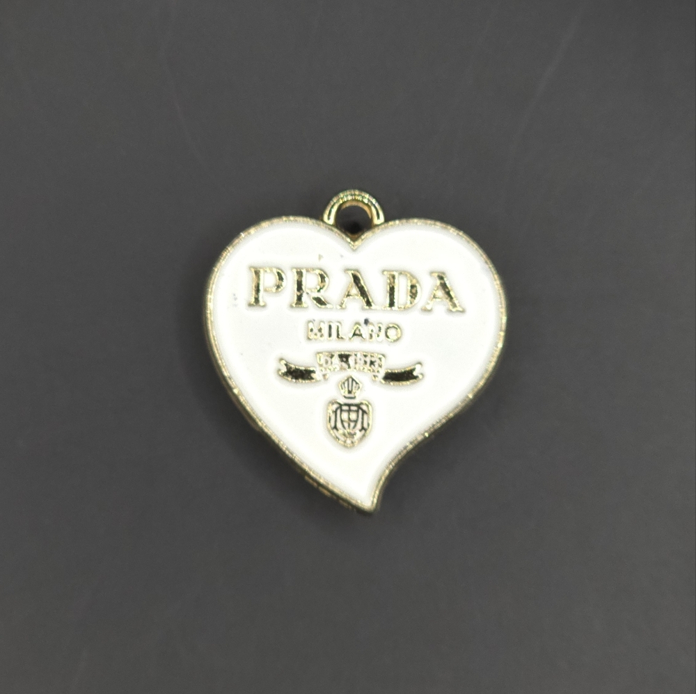 Prada Heart Croc Charm